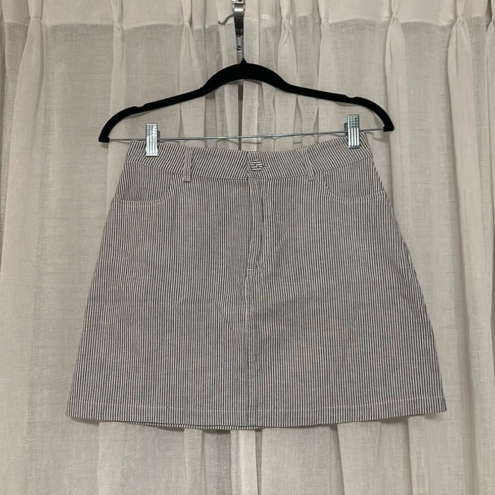 forever 21 striped mini skirt